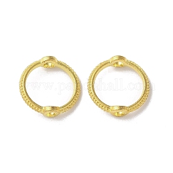 Telai in lega di perline, anello, oro, 10.5x3mm, Foro: 1.4 mm