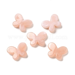 Perles en acrylique transparente, papillon, peachpuff, 12.8x17.3x4.4mm, Trou: 2mm, environ 940 pcs/500 g