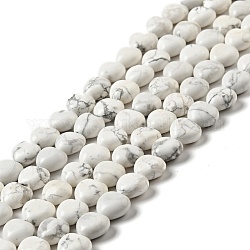 Natürliche Howlith Perlen Stränge, Herz, 10x10.5~11x6 mm, Bohrung: 1.2 mm, ca. 40 Stk. / Strang, 15.35'' (39 cm)