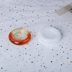Moules en silicone cendrier, moules de résine, pour la résine UV, fabrication de bijoux en résine époxy, colonne, blanc, 86x36mm, diamètre intérieur: 77 mm