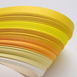 6 цвета рюш бумаги полоски, желтые, 530x10 мм, о 120strips / мешок, 20strips / цвет