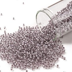 Cuentas de semillas redondas toho, Abalorios de la semilla japonés, (353) cristal forrado de lavanda, 11/0, 2.2mm, agujero: 0.8 mm, acerca 1110pcs / botella, 10 g / botella