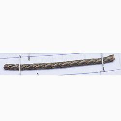 Плетеный кожаный шнур, окрашенные, кофе, 3 мм, 100 ярд / пачка (300 фута / пачка)
