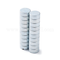 Flache runde Kühlschrankmagnete, Büromagnete, Whiteboard-Magnete, langlebige Mini-Magnete, Platin Farbe, 5x2 mm