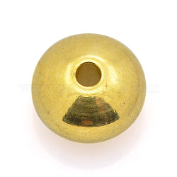 Messing flach rund Zwischenperlen, golden, 5x2 mm, Bohrung: 1 mm