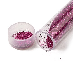 Rellenos de plástico en polvo con purpurina, relleno de resina uv, material de relleno del molde de resina epoxi, para hacer manualidades con resina, rojo violeta medio, 75.5x12mm