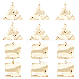 Wholesale BENECREAT 60Pcs 6 Style Plastic Triangle Corner