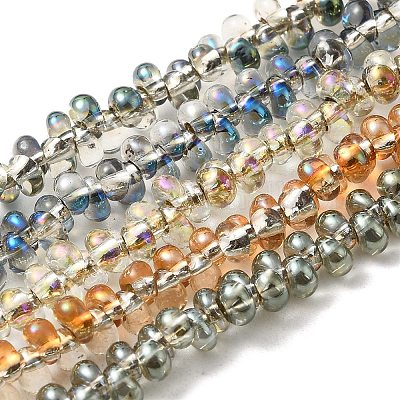 Стеклянные бусины с гальваническим покрытием  EGLA-J033-A-M-1