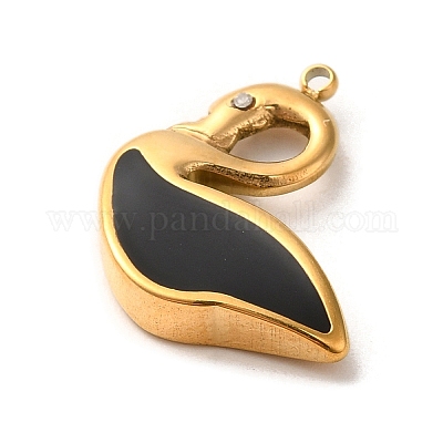 Подвески из нержавеющей стали 304 с эмалью STAS-L022-007G-01-1