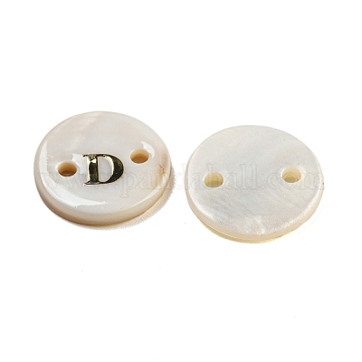 Bottoni di madreperla d'acqua dolce&nbsp;BUTT-Z001-01D-1