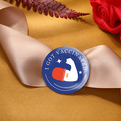 Брошь из белой жести JEWB-WH0012-049-1