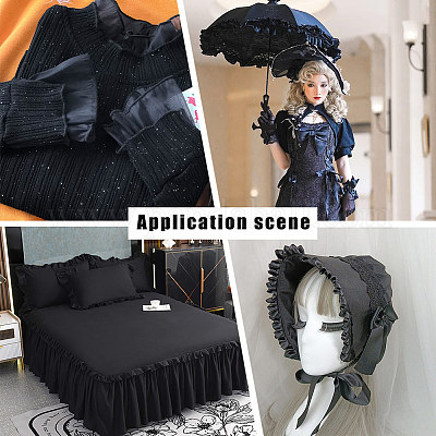 5 ярд двухслойной полиэфирной плиссированной ленты OCOR-FG0002-05A-1