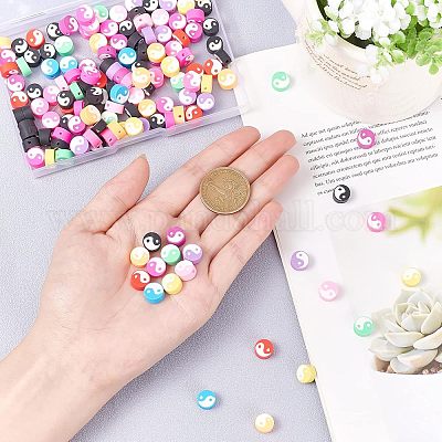 Бусины из полимерной глины ручной работы CLAY-NB0001-34-1