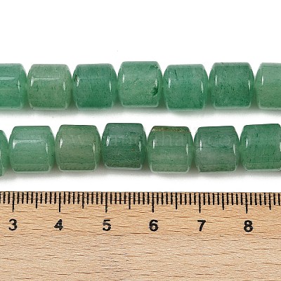 Естественный зеленый авантюрин бисер нитей G-G275-D01-10x10mm-1