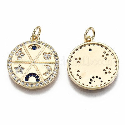 Латунные подвески из микро-паве KK-S356-225G-NF-1