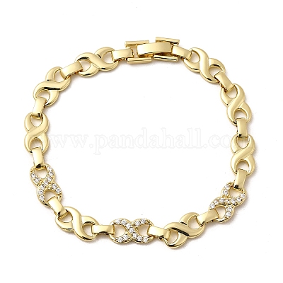 Браслеты из латунной цепочки для женщин BJEW-H630-05G-1