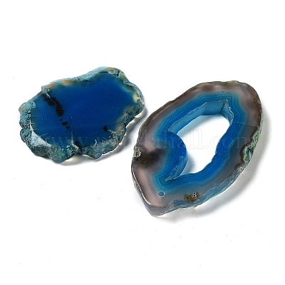 Окрашенные смешанная форма естественный агата Gemstone большие подвески G-R300-02-1