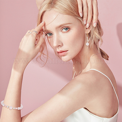 Природного розового кварца нитей бисера G-OC0001-02M-1