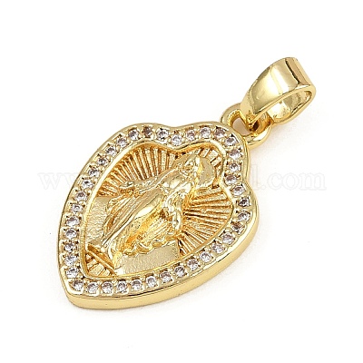 Латунные микро проложить кубического циркония подвески KK-D409-49G-04-1
