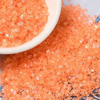 Прозрачная гальваническая поделка из измельченного стекла GLAA-F123-01-1