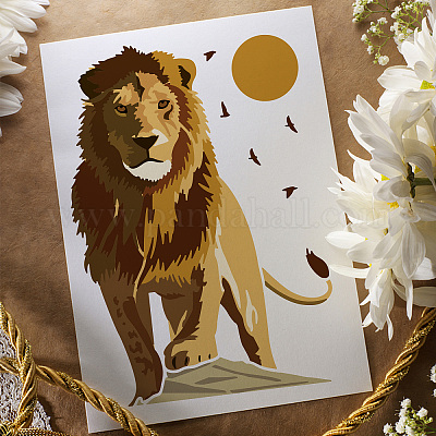 lion roar stencil
