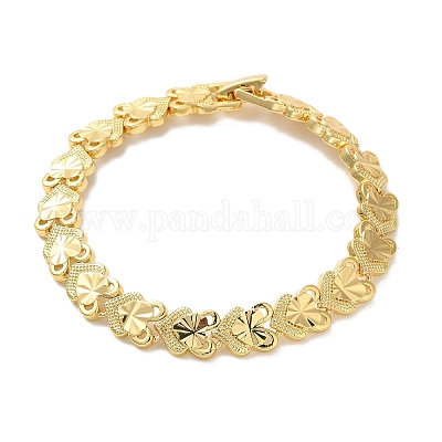 Браслеты из латуни с покрытием стойки BJEW-K258-01D-G-1