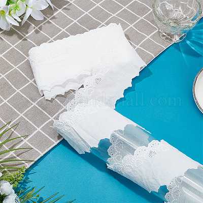 7.5 ярд плоской хлопковой ленты с вышивкой в виде сердца OCOR-MA0001-06-1