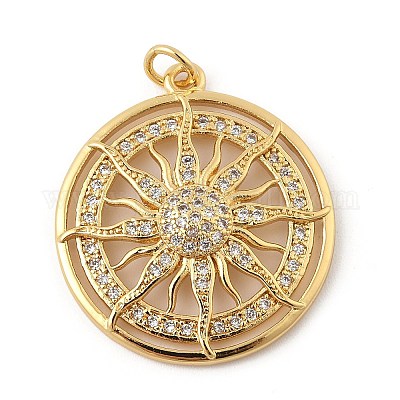 Латунные микро проложить кубического циркония подвески KK-Z111-02G-1