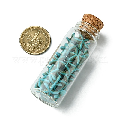 2 шт. прозрачная стеклянная бутылка для желаний PALLOY-JF03374-1