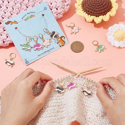 Подвесные маркеры петель из сплава эмали HJEW-AB00262-1