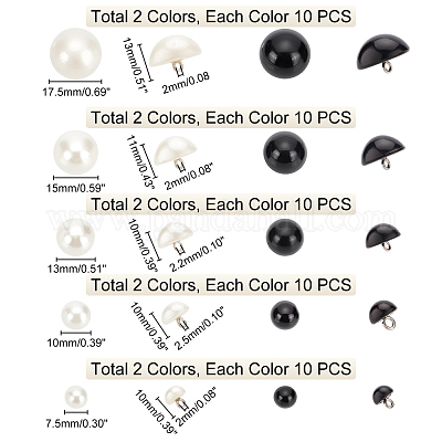 100 шт. 10 стильные пластиковые кнопки с 1 отверстиями BUTT-PH0001-12-1