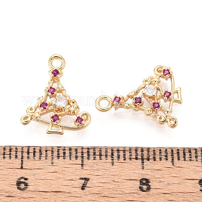 Латунные микро проложить кубического циркония подвески KK-N263-146C-G-1