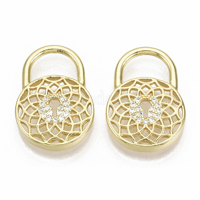 Латунные микро проложить кубического циркония подвески ZIRC-T014-008-NF-1