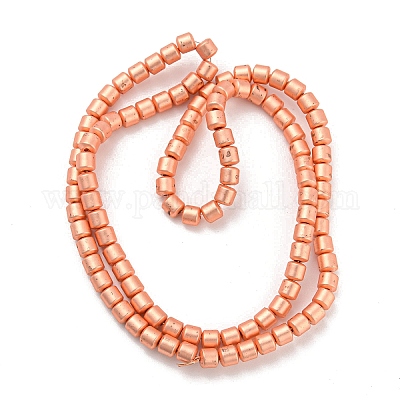 Гальванические нити из синтетических немагнитных гематитовых бусин G-Z032-E02-06RG-1