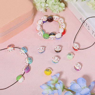 30шт 15 цвета фарфоровые бусины ручной работы PORC-CA0001-20-1