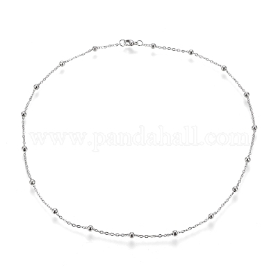 Не тускнеющие ожерелья из нержавеющей стали марки 304 NJEW-M183-05P-1