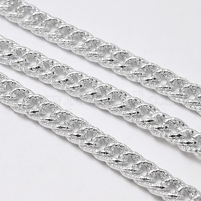 Wholesale 3.28 Feet Decorative Chain Aluminium Twisted Chains Curb Chains 