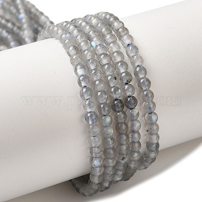 Природные лабрадорита бисер нитей G-B090-A02-03-1