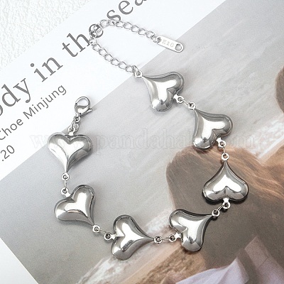 Браслеты из нержавеющей стали 304 для женщин BJEW-Q041-01D-P-1