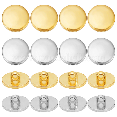 100Pcs 5 Sizes Acrylic Shank Buttons 1-Hole Heart Plastic Button