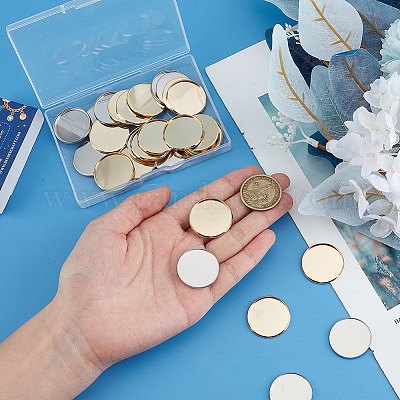 40 шт. 2-х цветные чашки из нержавеющей стали 304 с гладкими краями STAS-SC0009-11-1