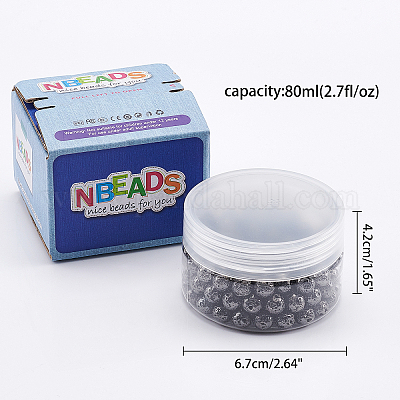 NBEADS 141 Pcs Electroplated Natural Lava Bead, About 9mm Round Rock Stone  Beads for Bracelets Jewelry Making Supplies 