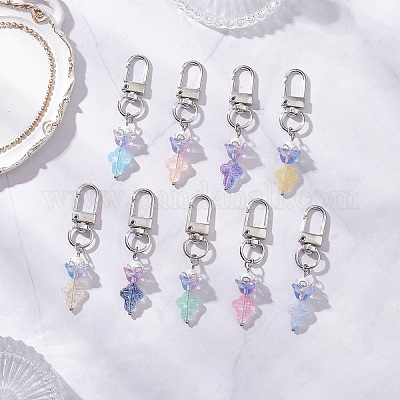 9 шт. стеклянные бусины HJEW-JM04127-1