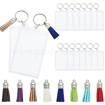 acrylic keychain blanks tassels key chain