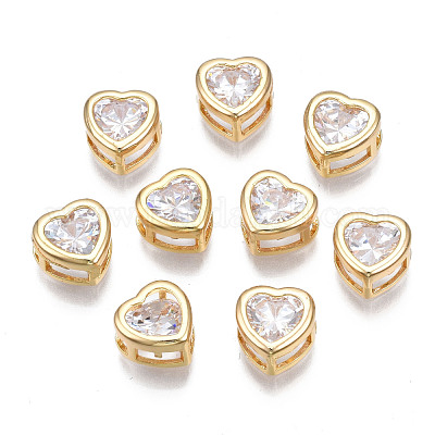 Многожильные звенья из прозрачного кубического циркония из латуни KK-N233-150-1