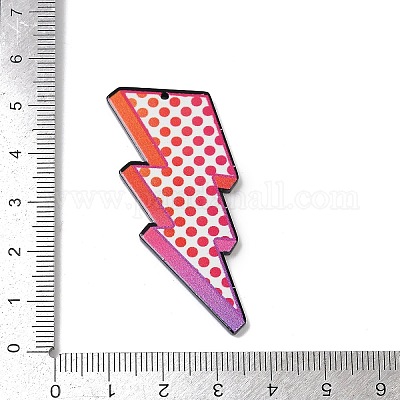 Подвески из непрозрачного акрила с двусторонней печатью FIND-D283-09B-1