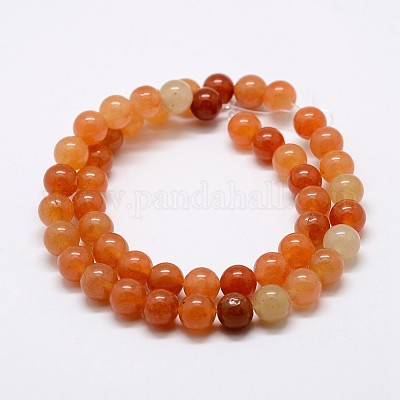 Натуральный красный авантюрин шарик нити G-G735-39-6mm-1