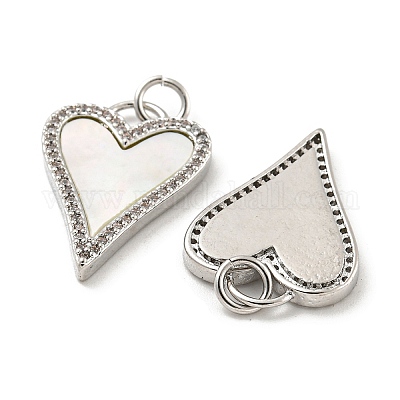 Латунные микропаве прозрачные подвески с фианитом X-KK-L211-015P-01-1