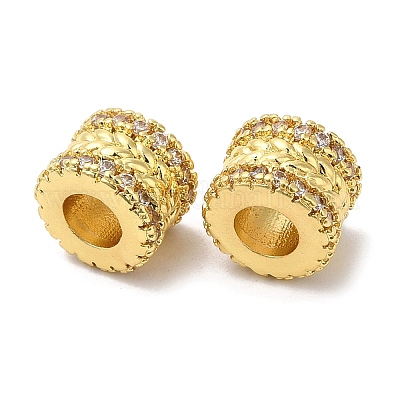 Стойки обшивки латунь кубического циркония европейский шариков KK-R147-03G-1