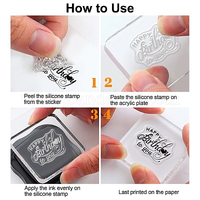 Wholesale GLOBLELAND Happy Birthday Theme Clear Stamps Celebrate Birthday  Surprise Silicone Transparent Stamp for DIY Scrapbooking Card Making Photo  Album Decoration 